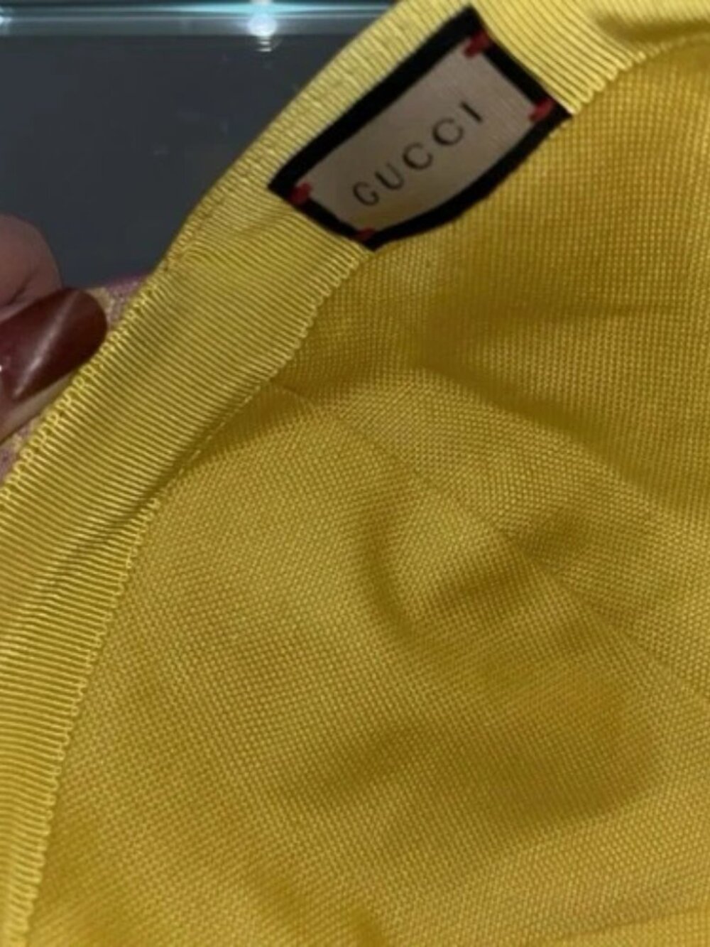 Gucci Pink GG Monogram Canvas Cotton Baseball Cap Hat w/ Dust Bag - Picture 6 of 7